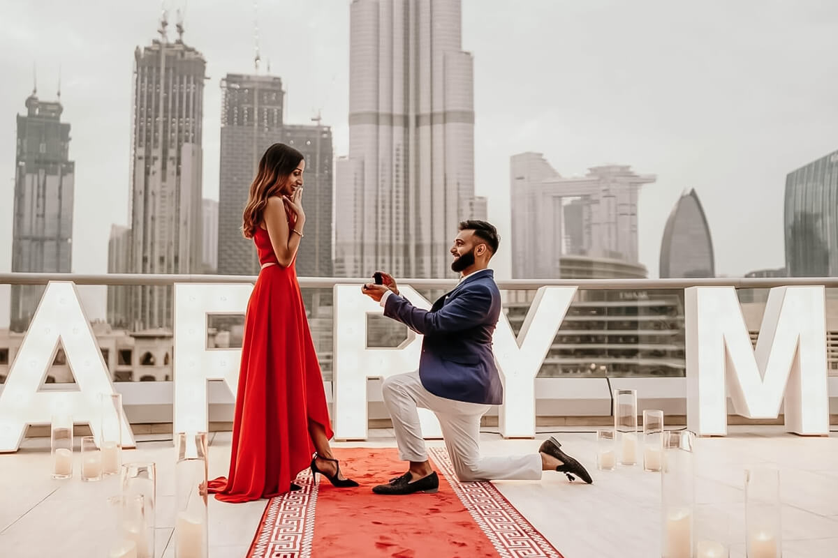 Dubai marriage proposal