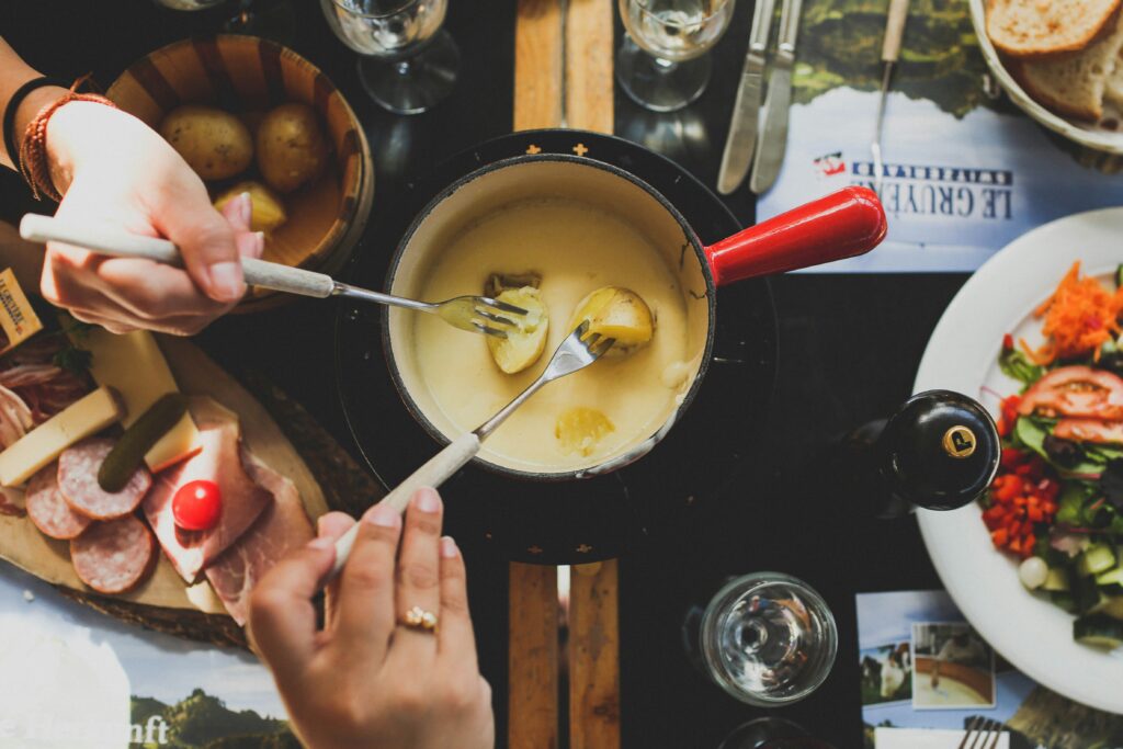 Fondue in Swizerland